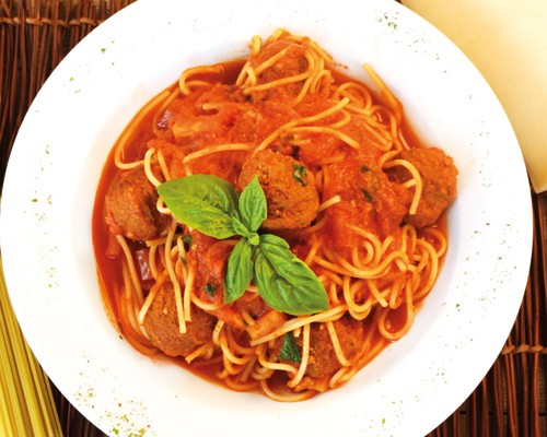 Spaghetti polpettine - Pane E Vino